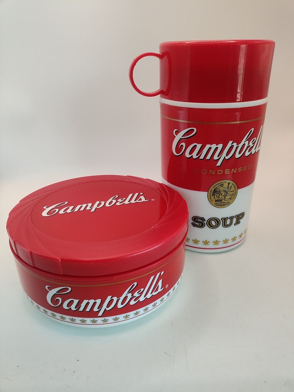 Mixed Set Of 2~Collectibles 1998 Campbell's Soup Thermos & 2002 Travel Bowl